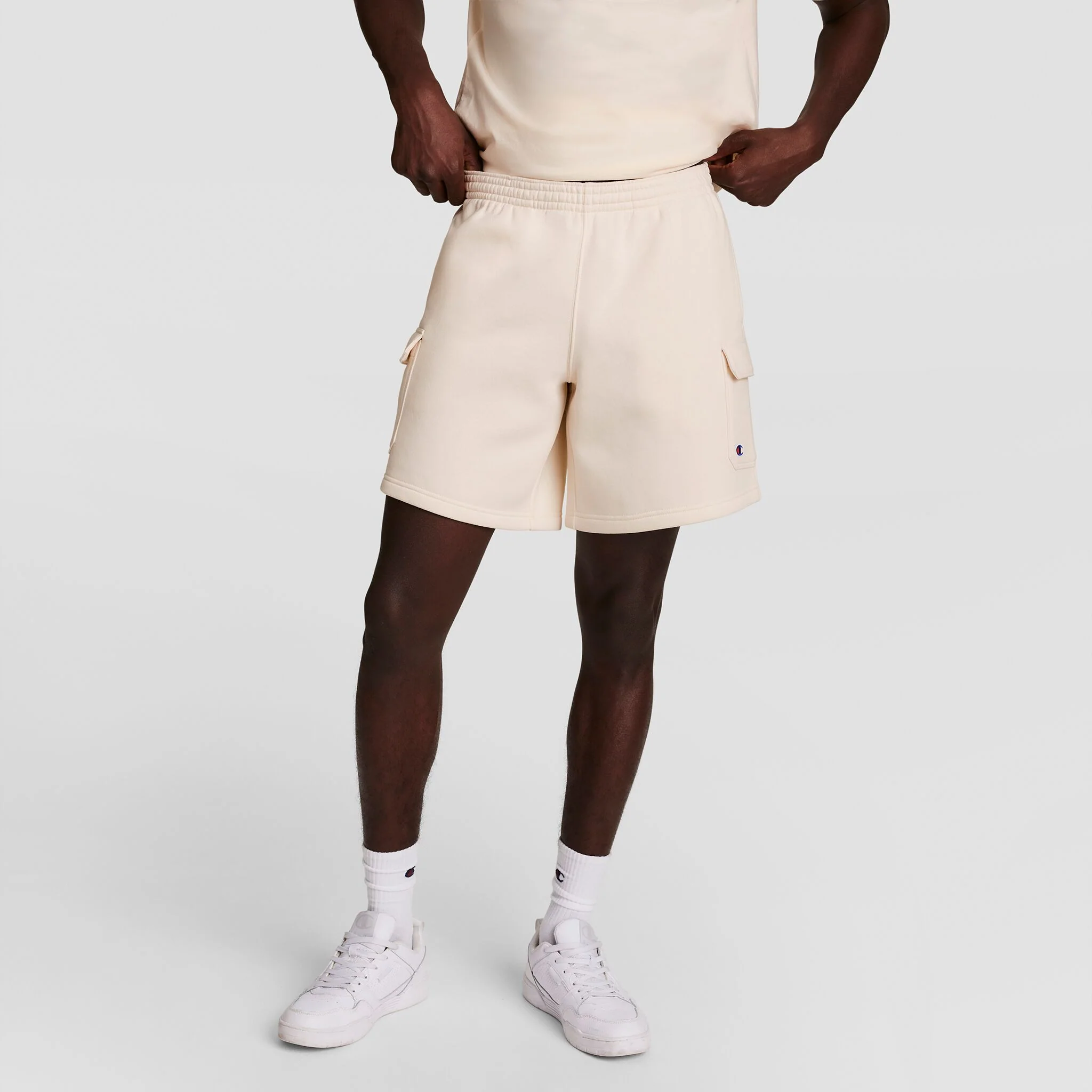 8" Fleece Cargo Short, C Logo