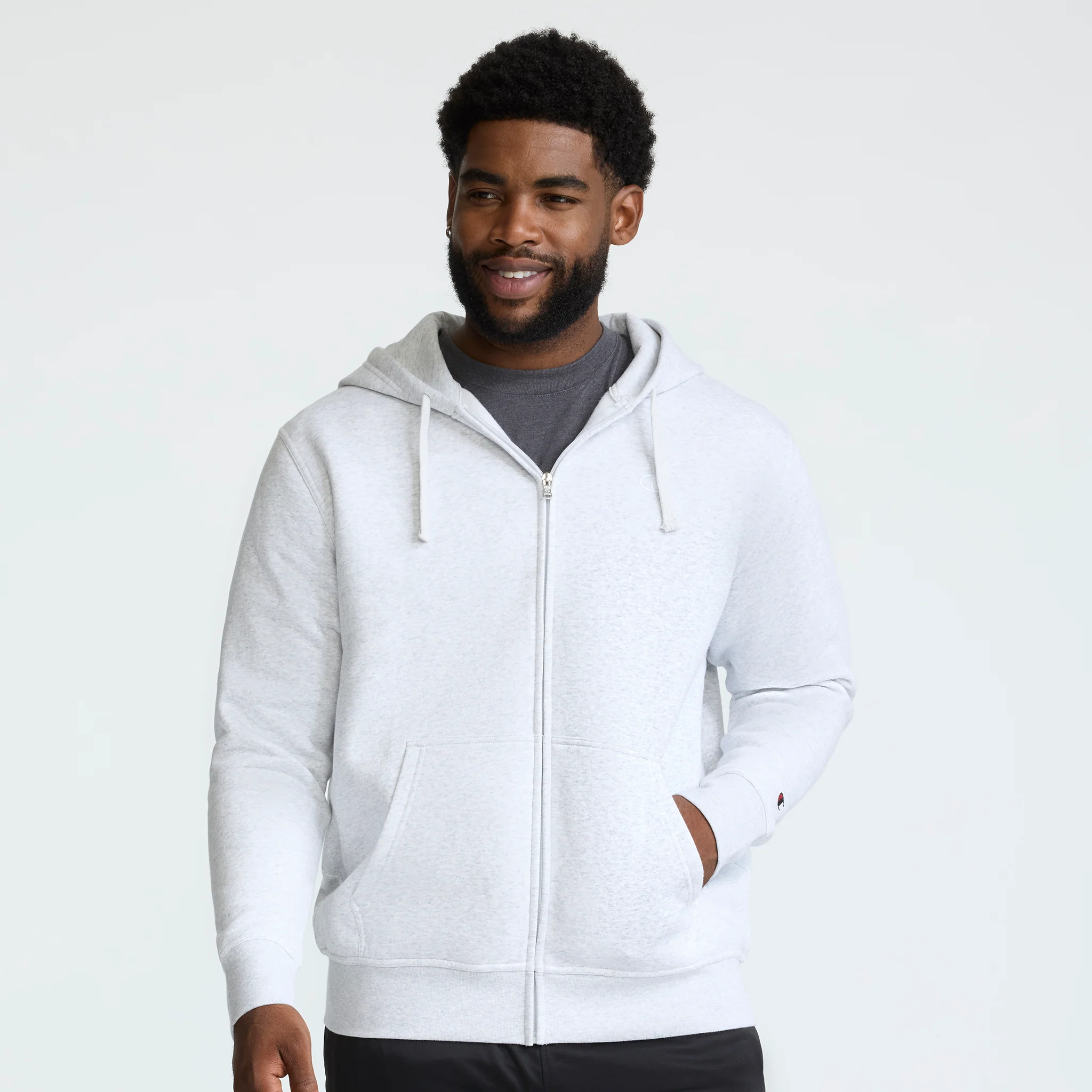 Powerblend Full-Zip Hoodie, C Logo - Big & Tall