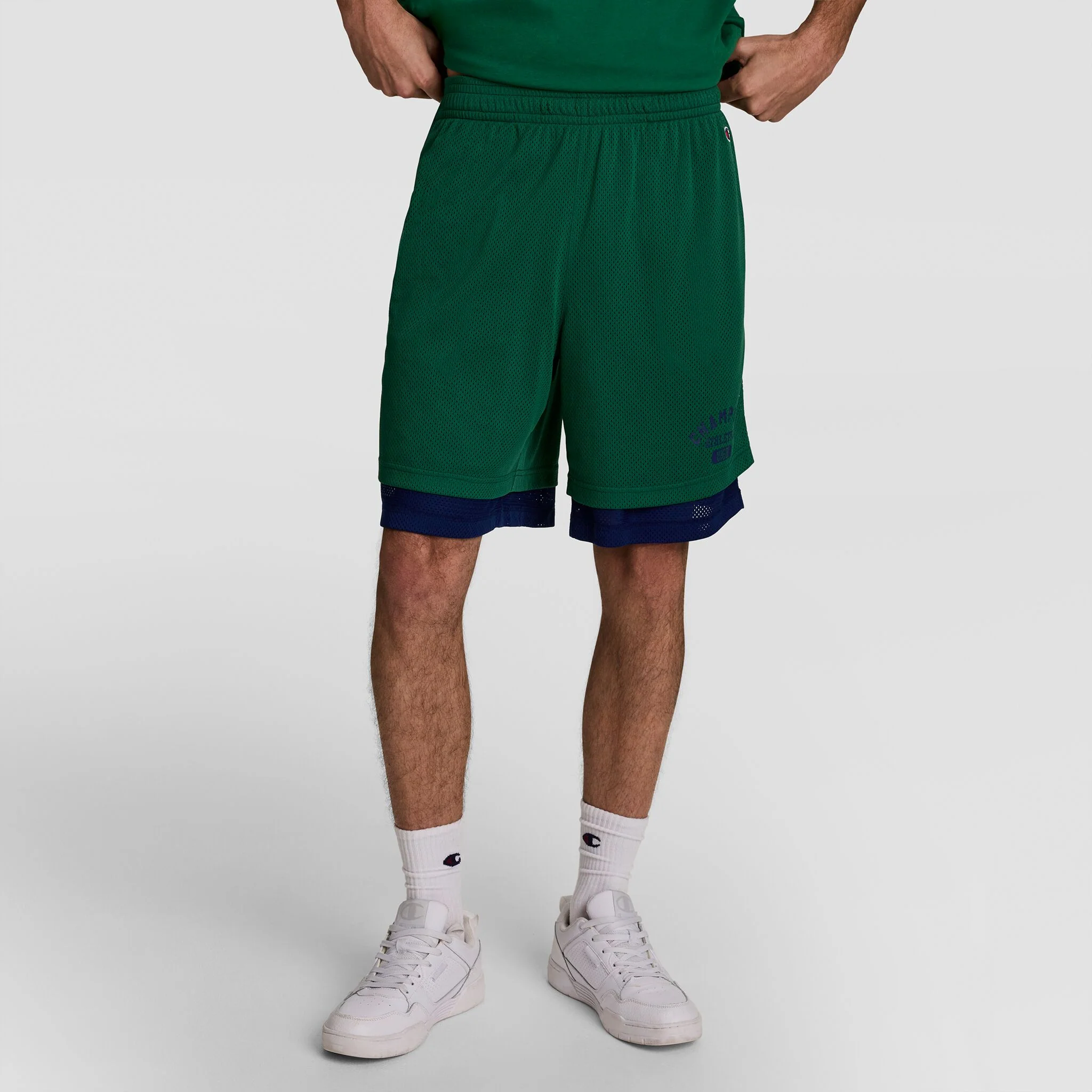 8" Fleece Cargo Short, C Logo - Big & Tall - Image 3
