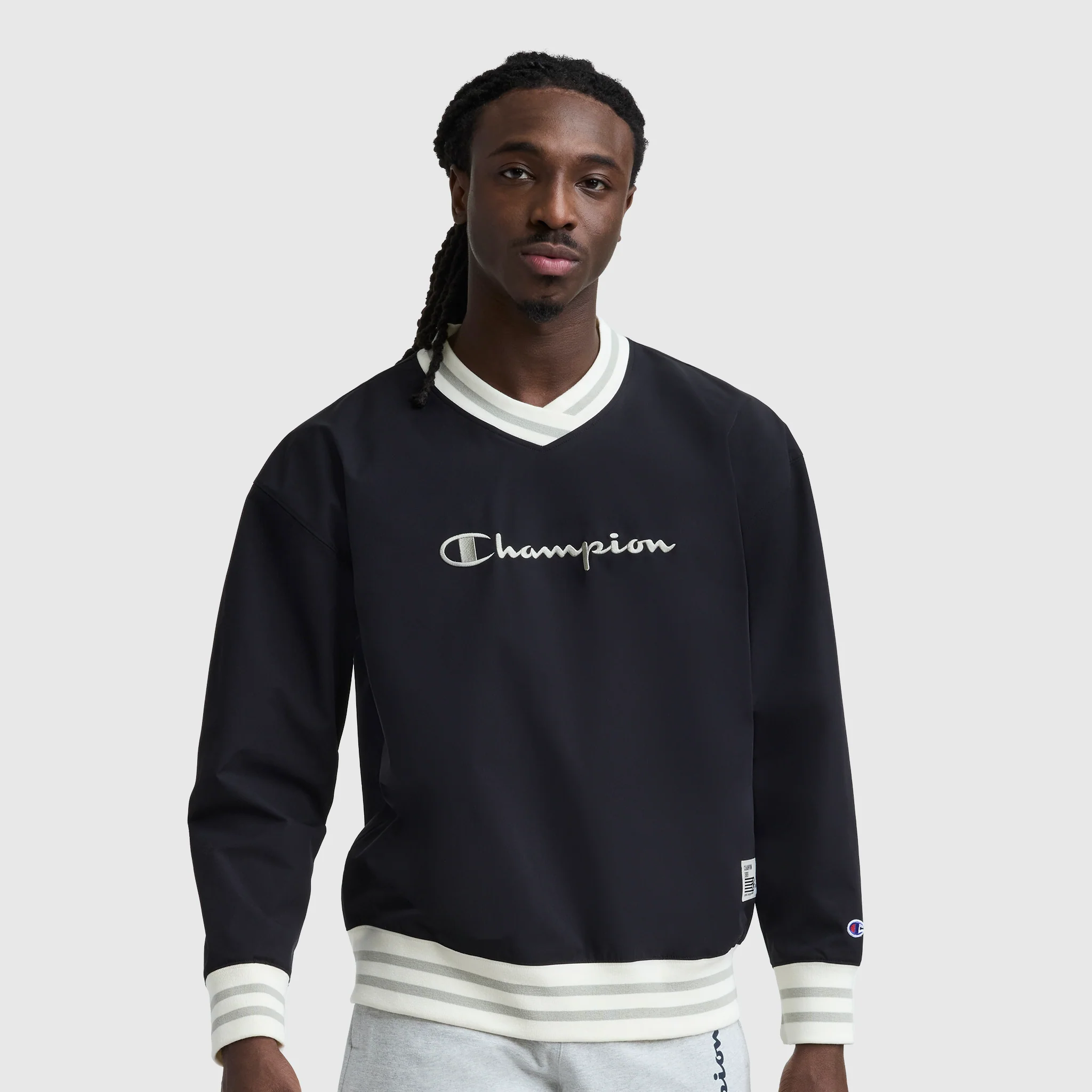 Gridiron V-Neck Pullover, C Logo