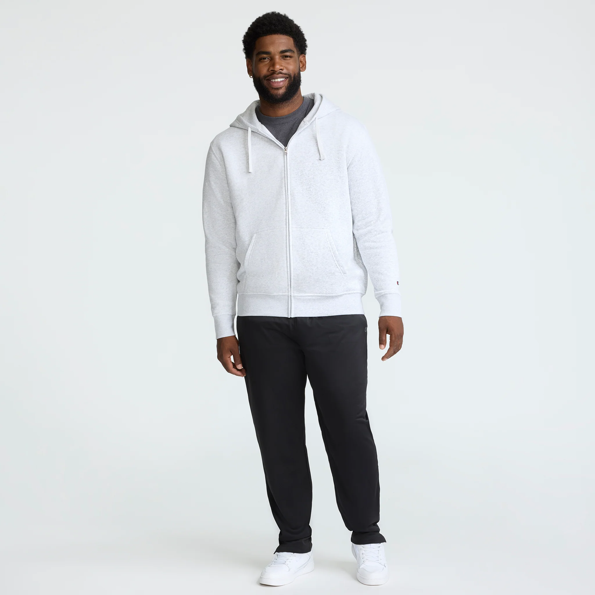 Powerblend Full-Zip Hoodie, C Logo - Big & Tall - Image 4
